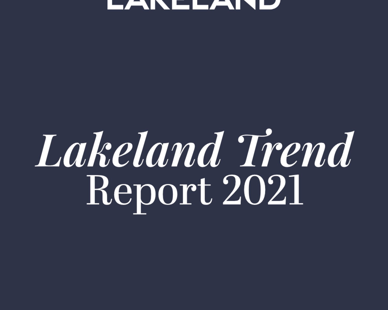 Welcome to our 2021 trends report