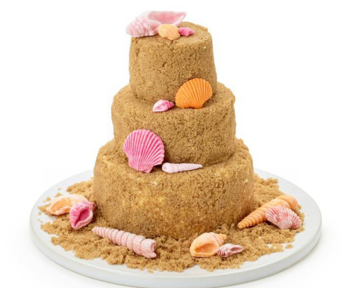 3-tier Mini Sandcastle Cake