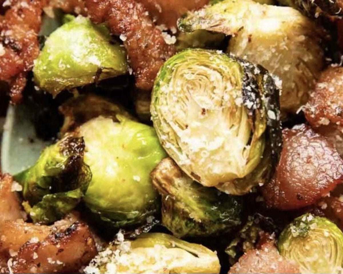 Air Fryer Bacon & Sprouts