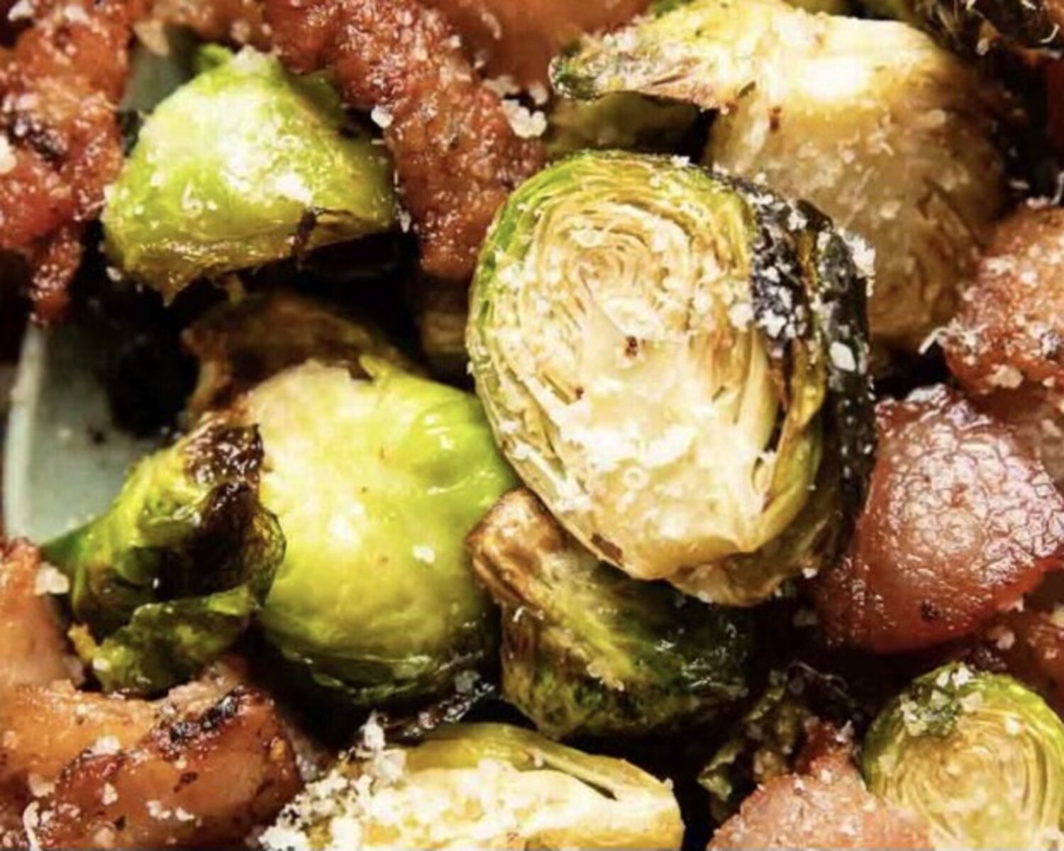 Air Fryer Bacon & Sprouts