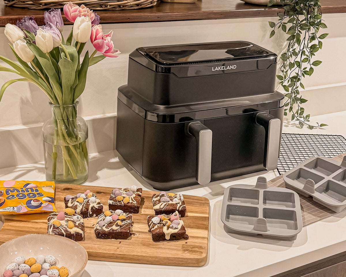 Air Fryer Chocolate Brownie with Chocolate Eggs Recipe