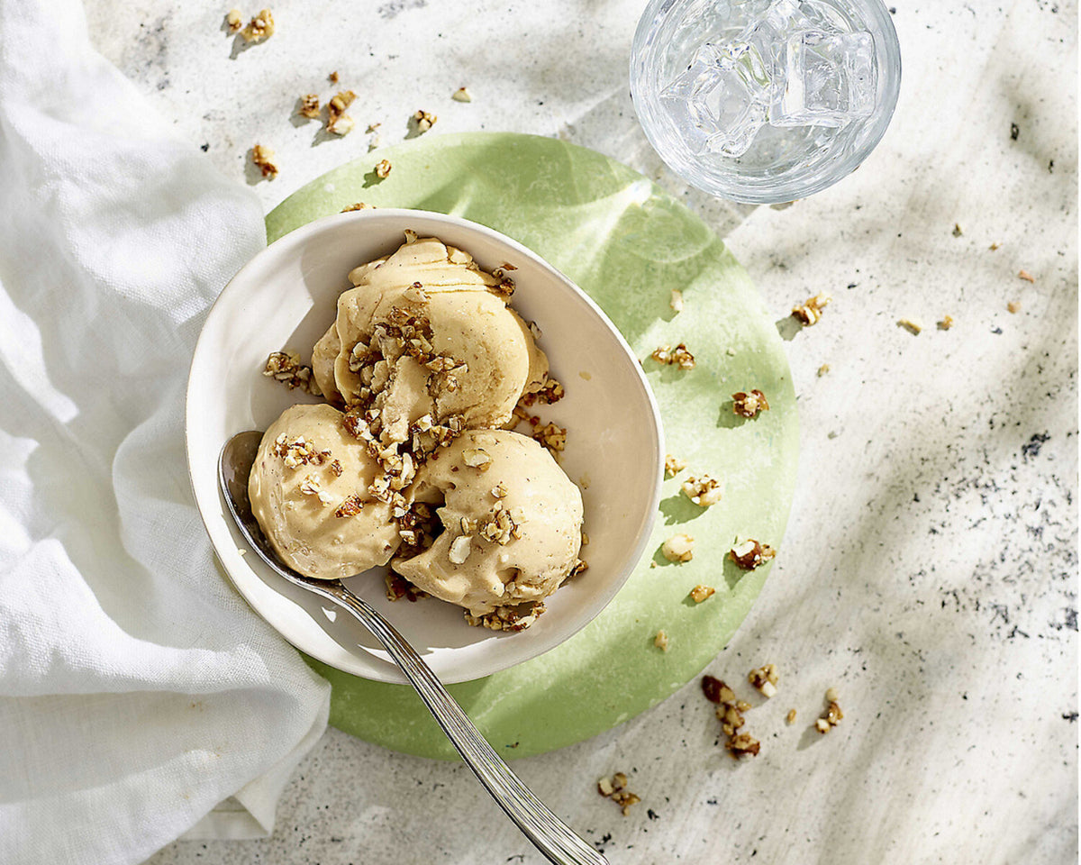 Almond & Peanut Butter Crunch Vegan Ice Cream