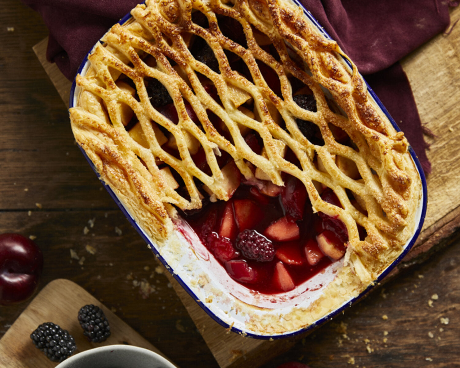 Autumn Fruitfulness Lattice Pie