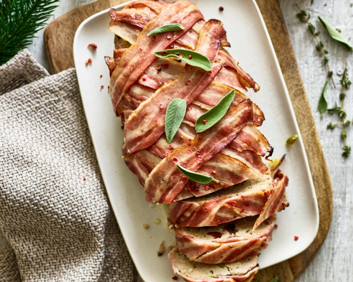 Bacon Lattice Stuffing Bake