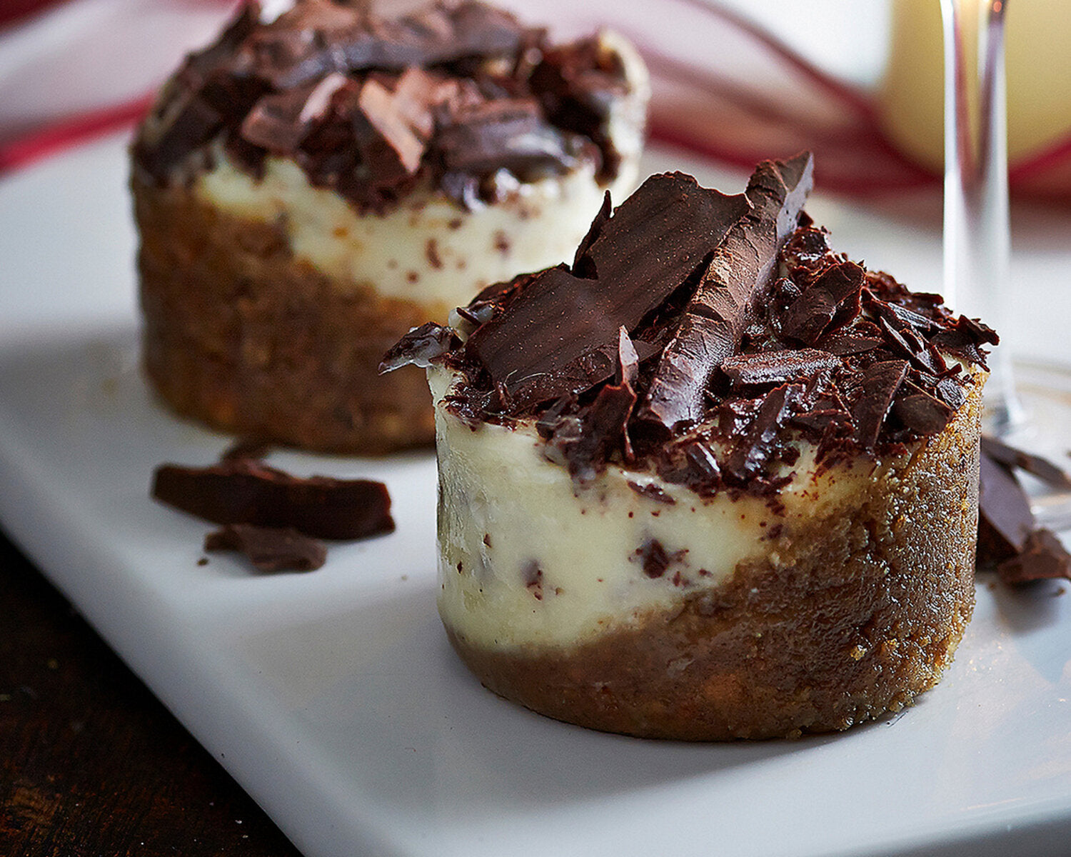 Baileys & Chocolate Mini Cheesecakes