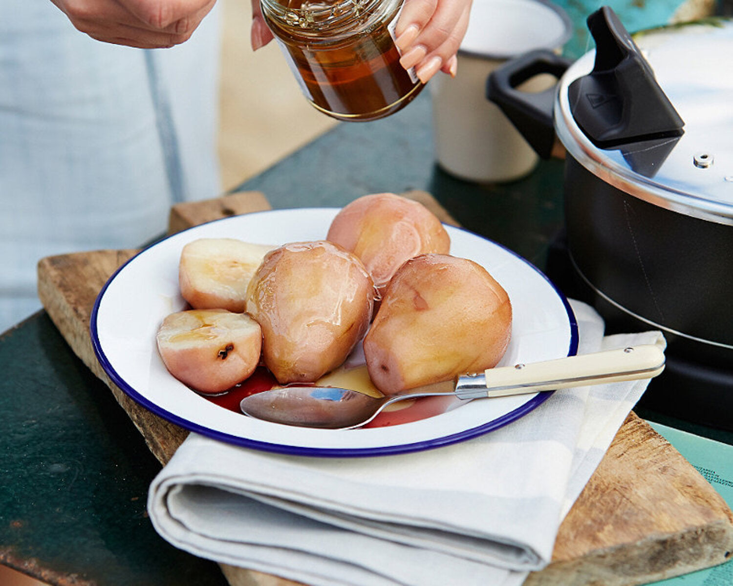 Baked Pears in Greek Honey & Wine