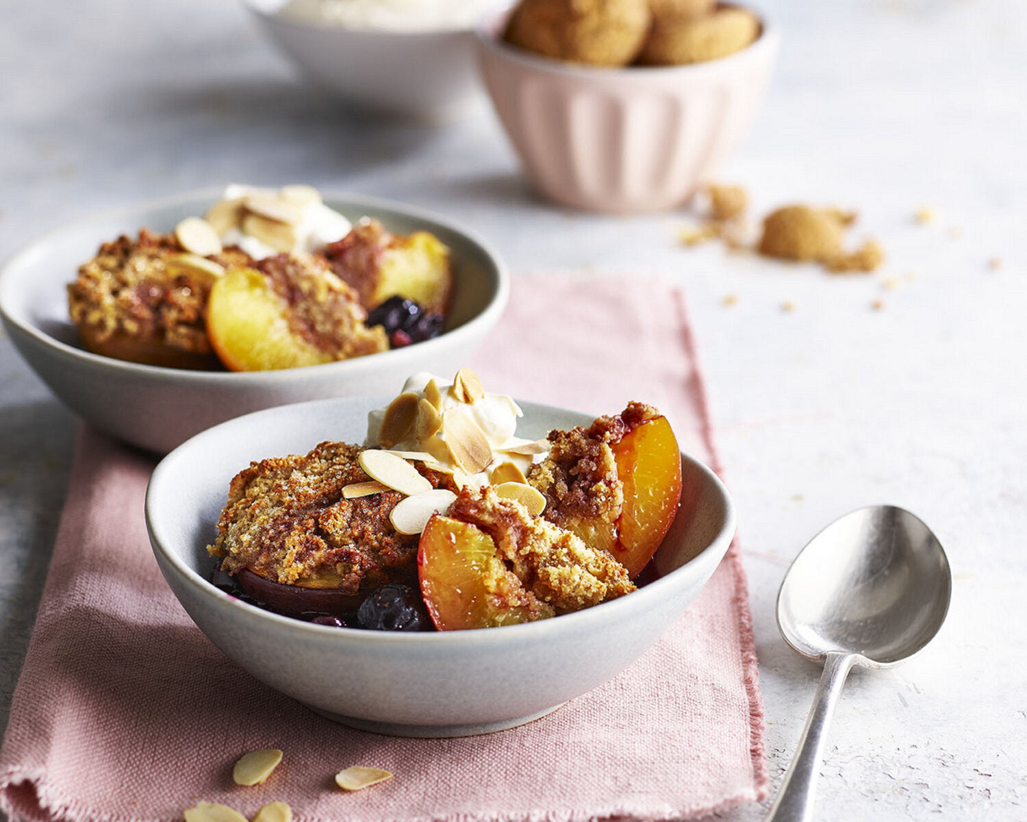 Bakewell Peaches with Blueberries for Remoska Tria