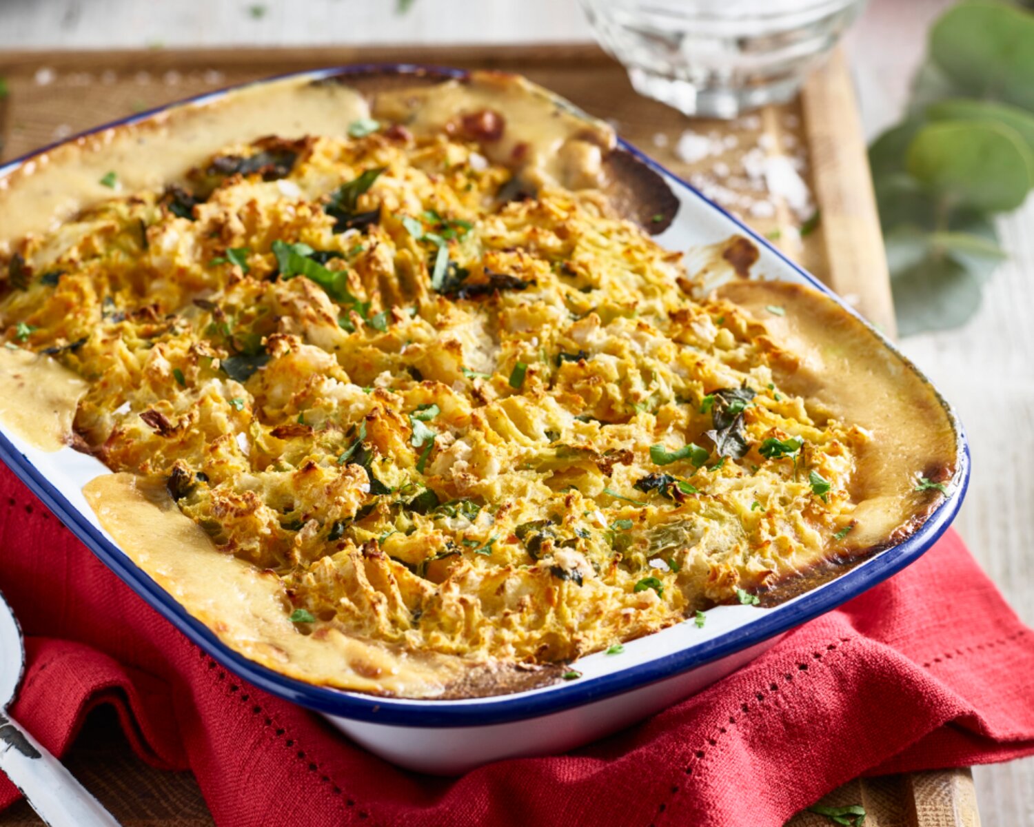 Bubble & Squeak Turkey and Ham Pie