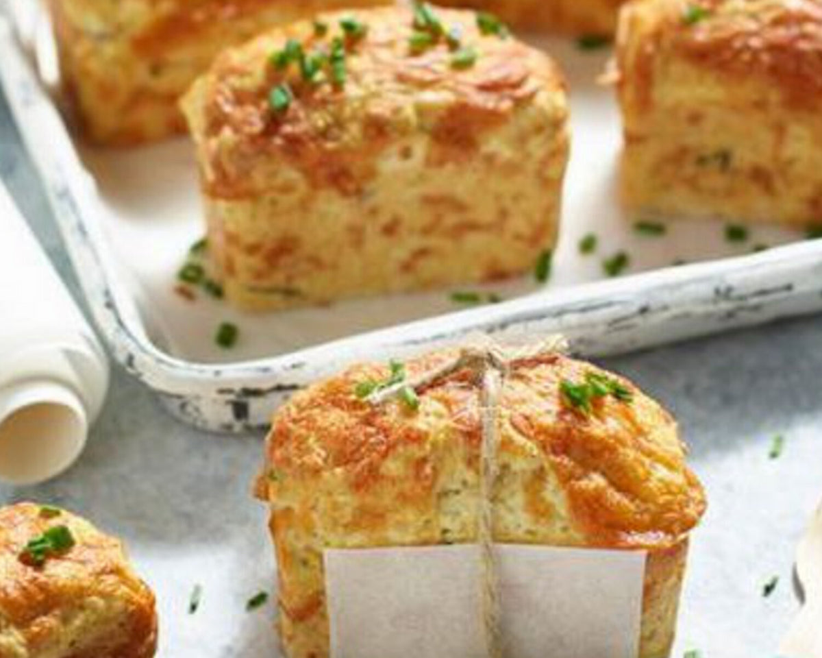 Cheddar Cheese Mini Loaf Scones