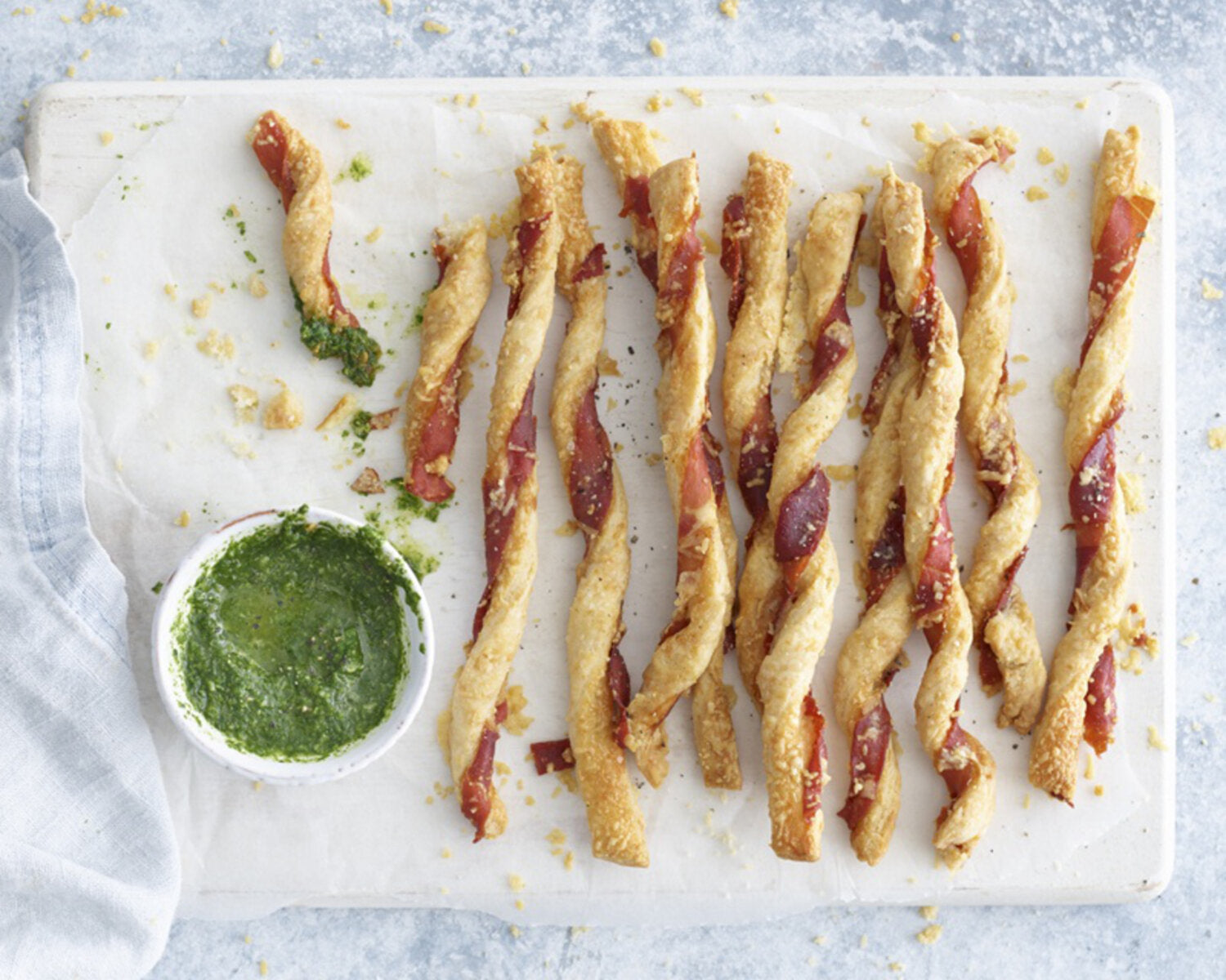 Cheese & Parma Ham Straws