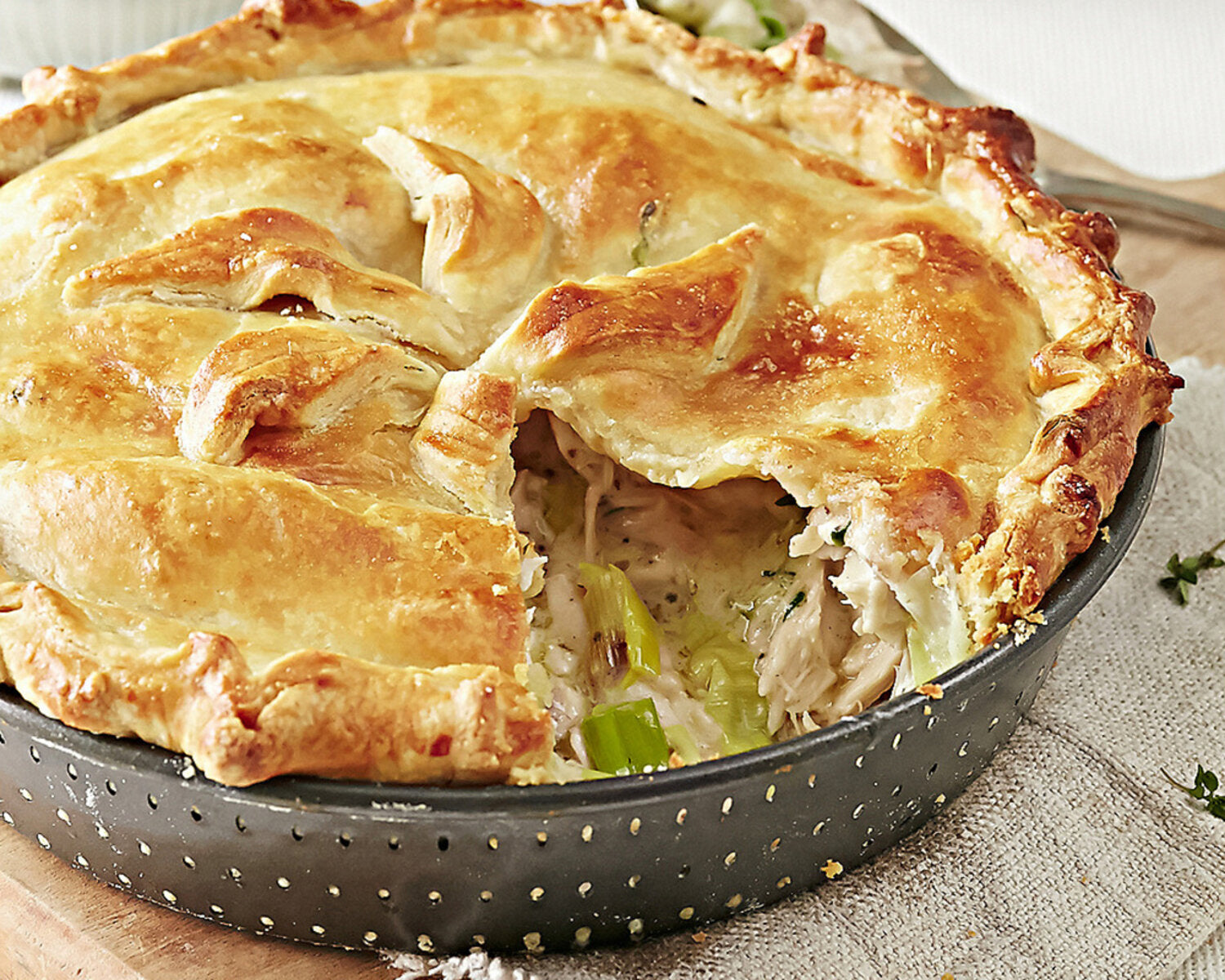 Chicken & Leek Pie