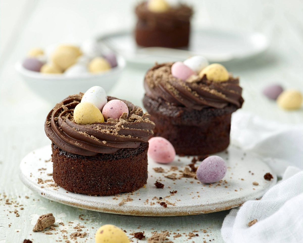 Chocolate Easter Nest Cakes