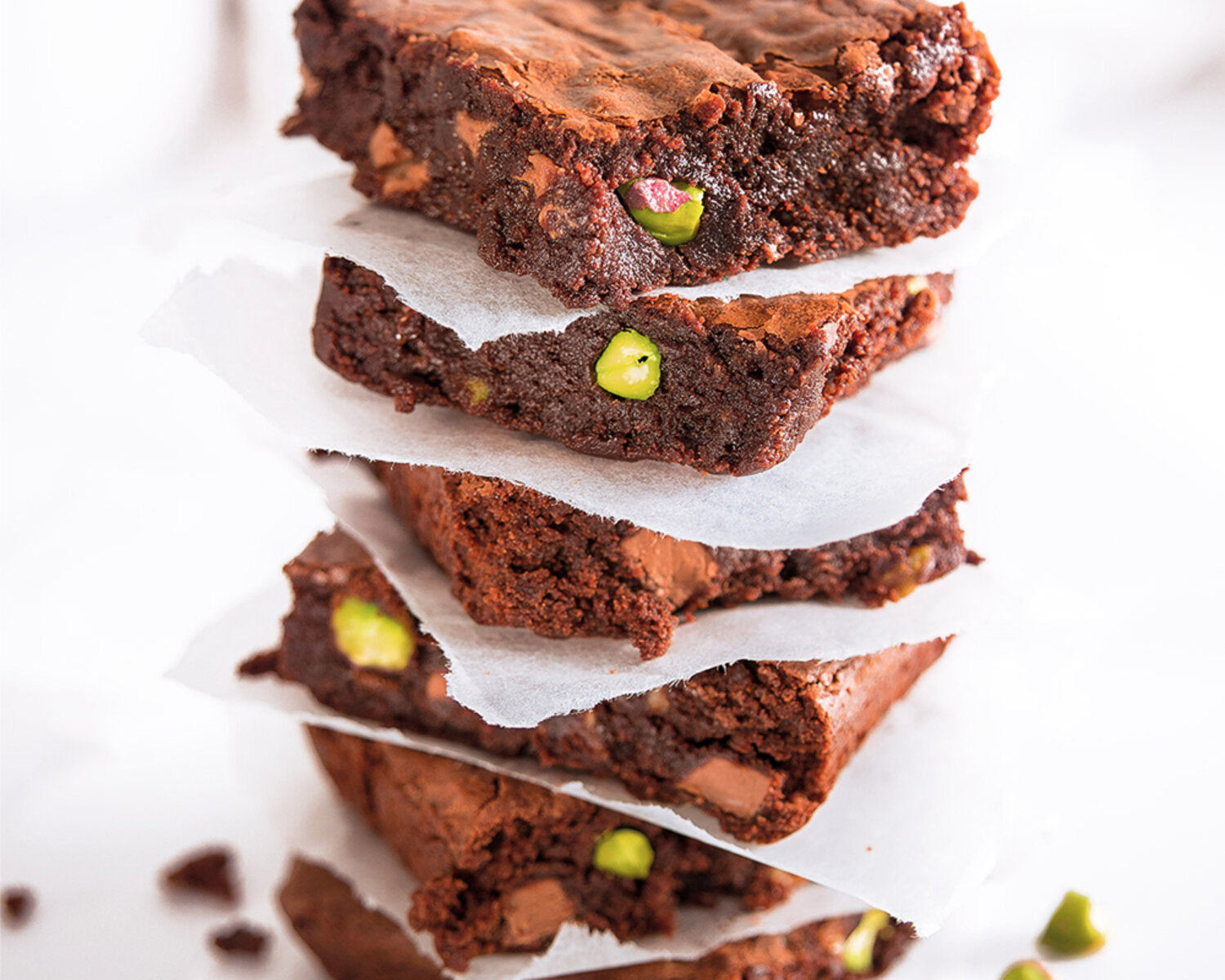 Chocolate Pistachio Brownies