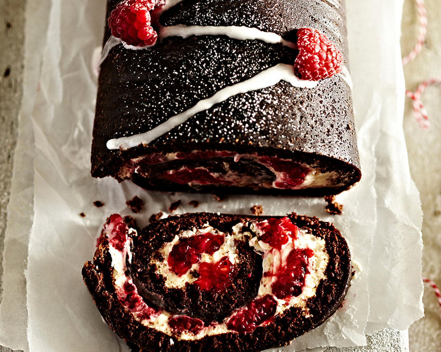 Chocolate & Raspberry Roulade