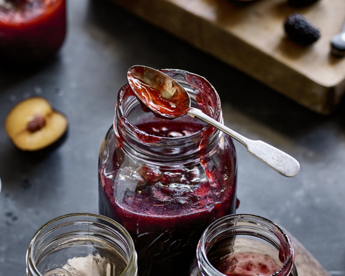 Delicious Plum & Blackberry Preserve