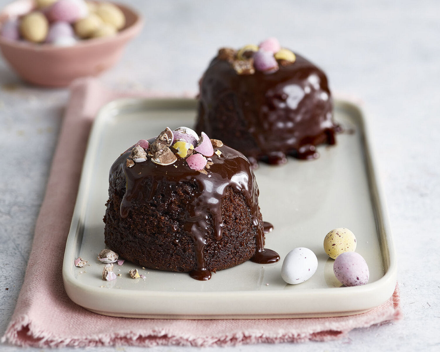 Remoska Easter Egg Chocolate Puddings