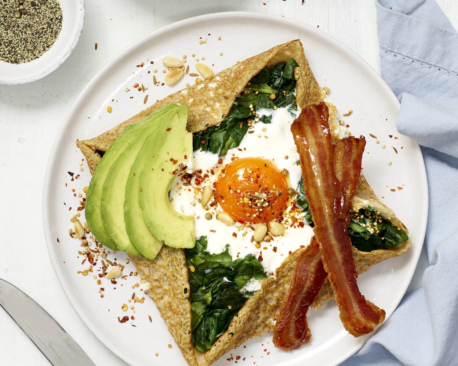 Egg & Spinach Galettes