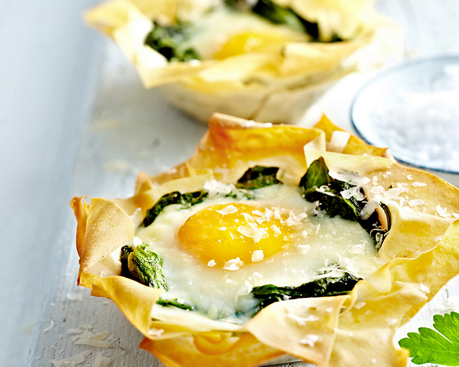 Eggs Florentine Tartlets