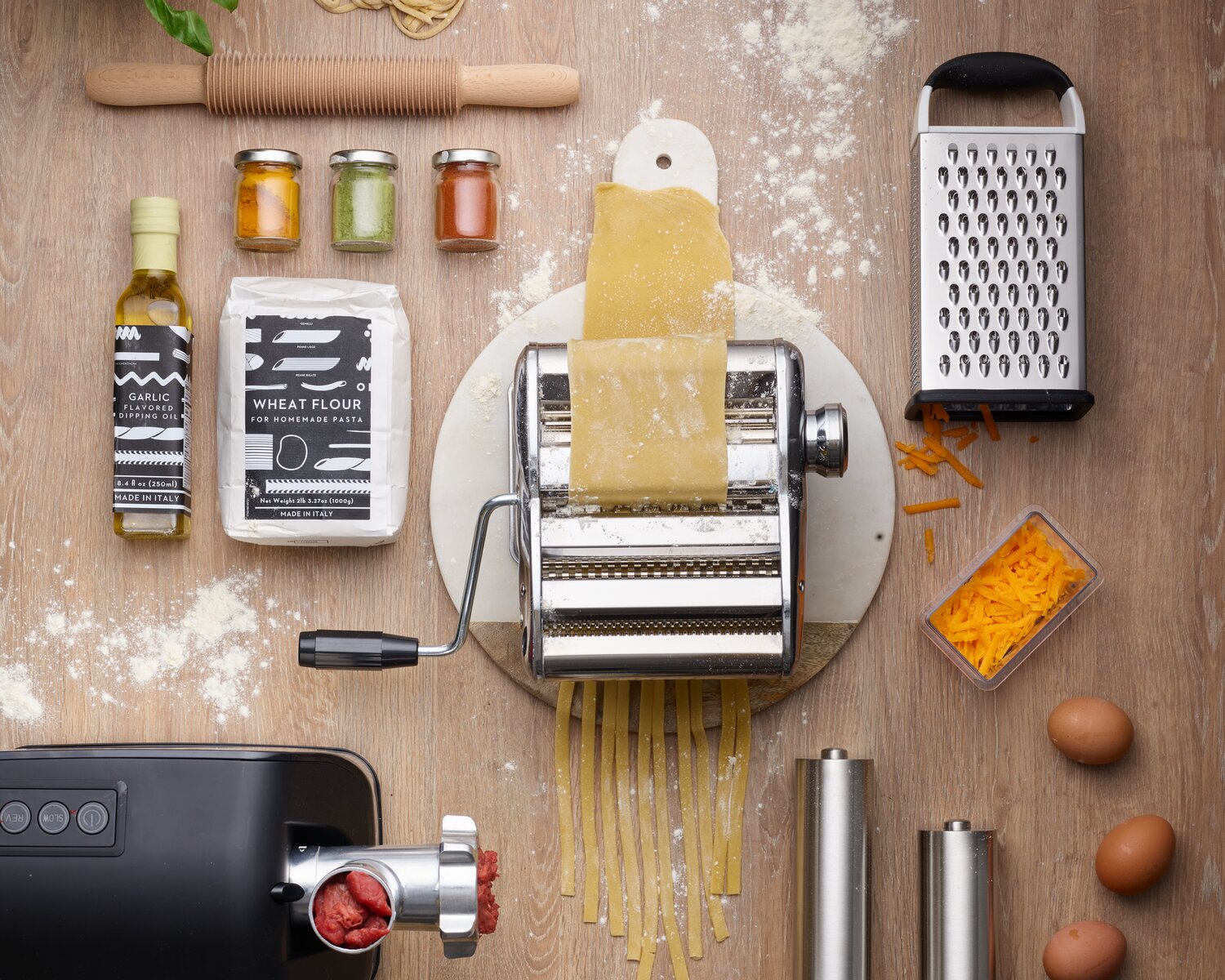 All the equipment you need to make fresh pasta at home