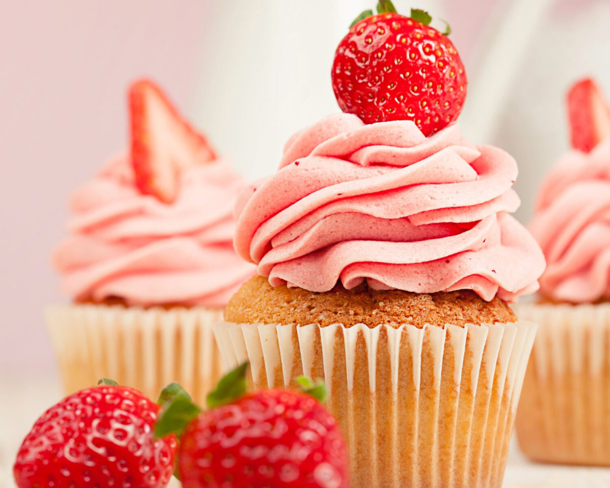 Fresh Strawberry Cupcakes