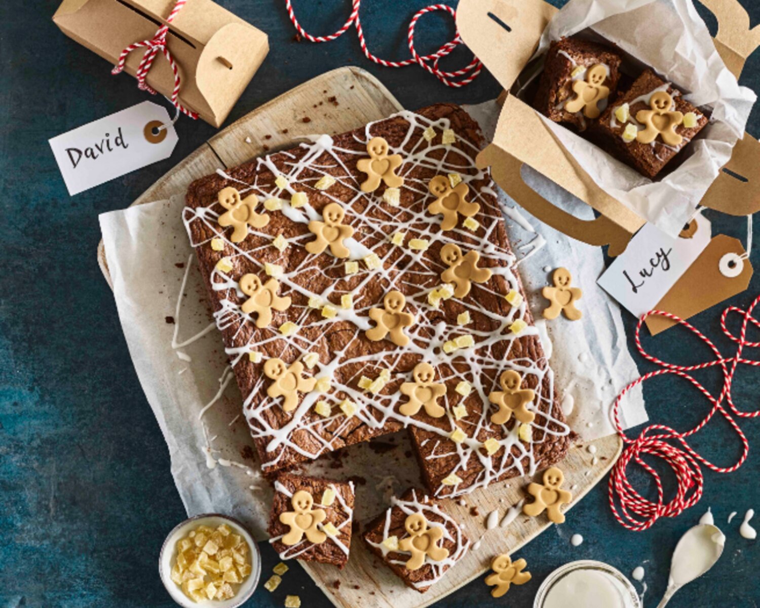 Gingerbread Man Brownies