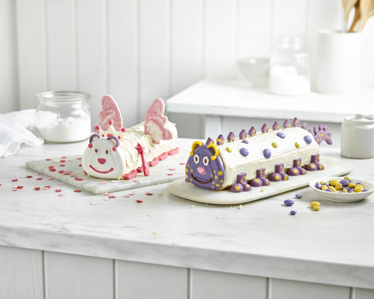Girls Caterpillar Birthday Cake