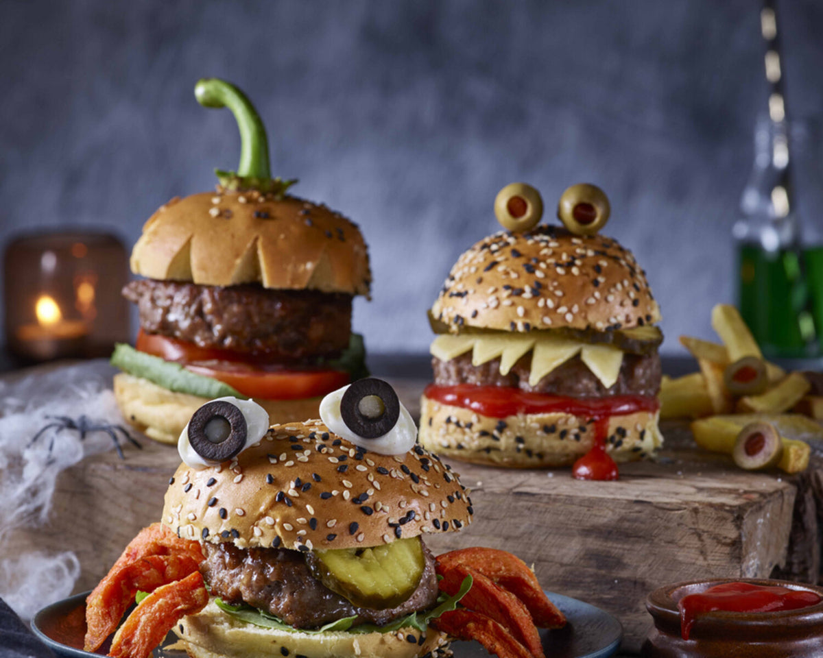 Halloween Monster Burgers
