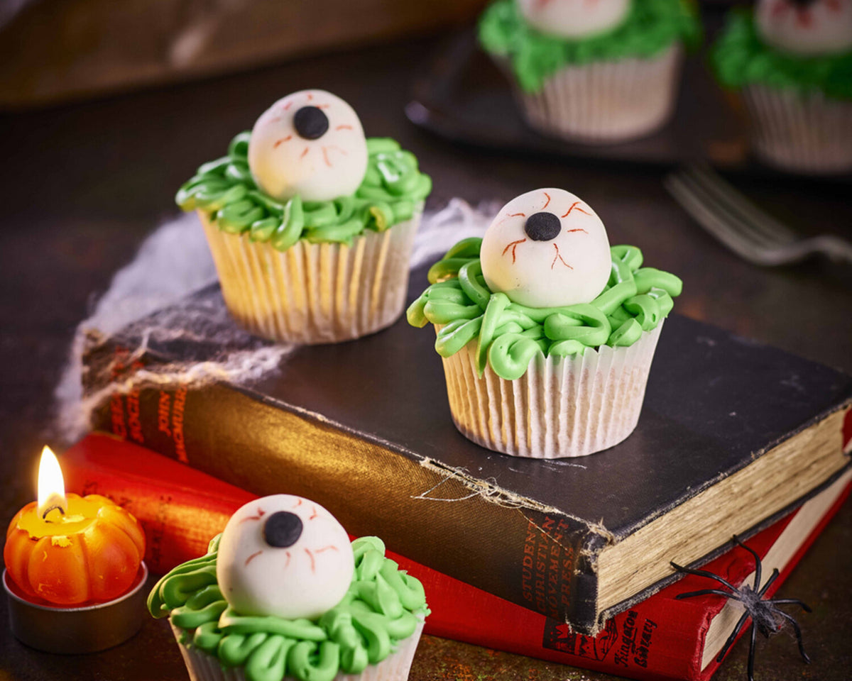 Halloween Monster Eyeball Cupcakes