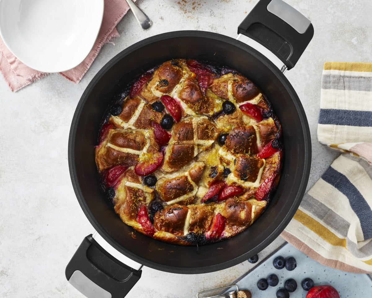 Hot Cross Bread & Butter Pudding for Remoska
