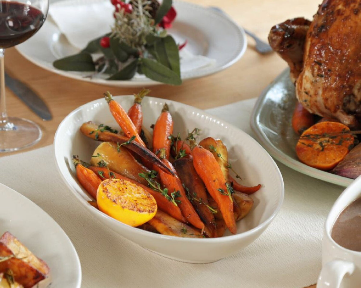 Hot Honey Glazed Root Vegetables