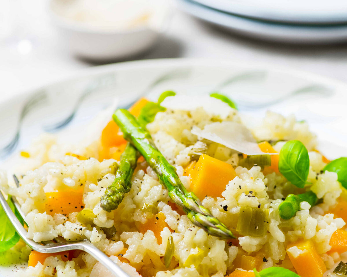 Butternut Squash & Asparagus Risotto