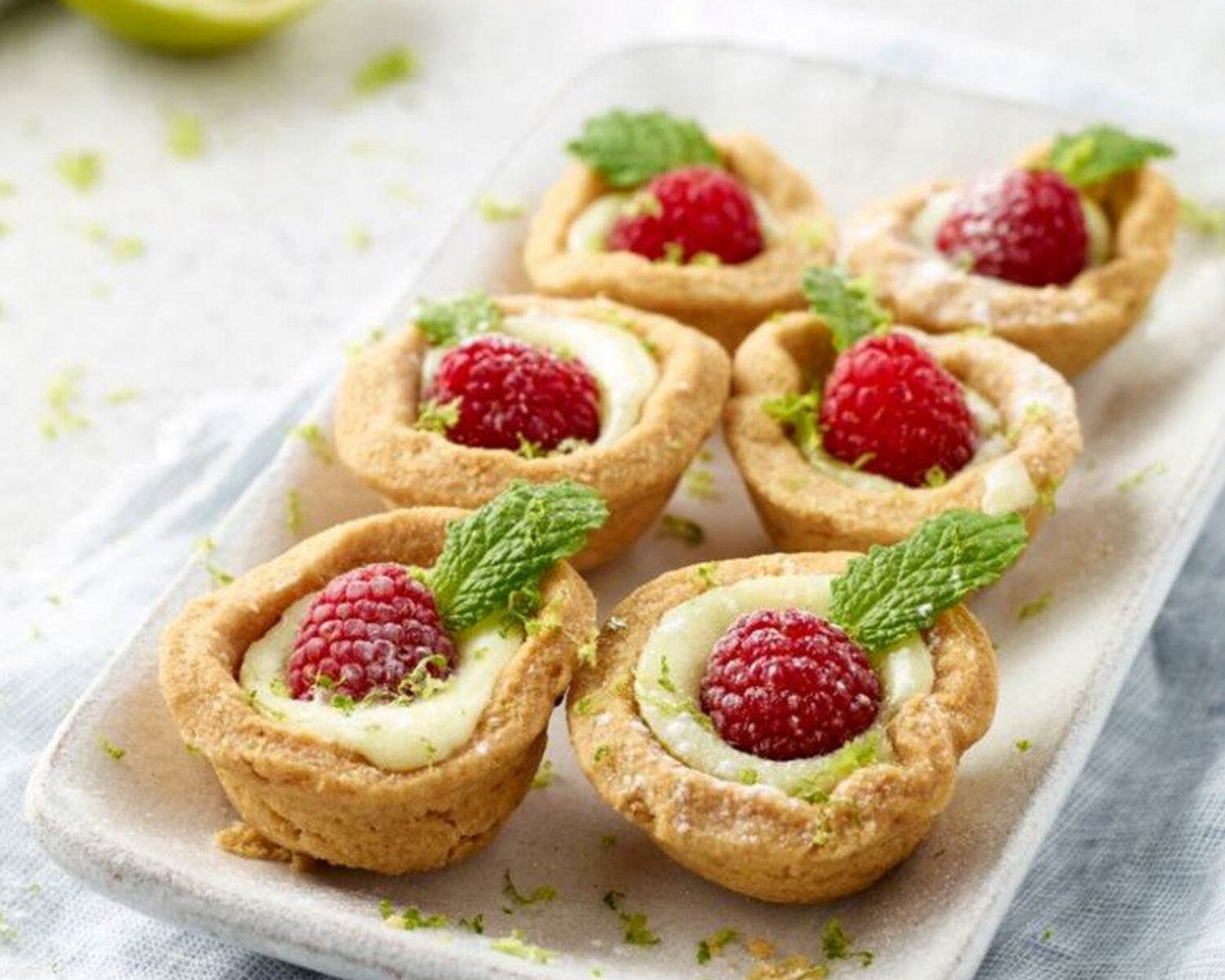 Little Raspberry & Lime Tarts