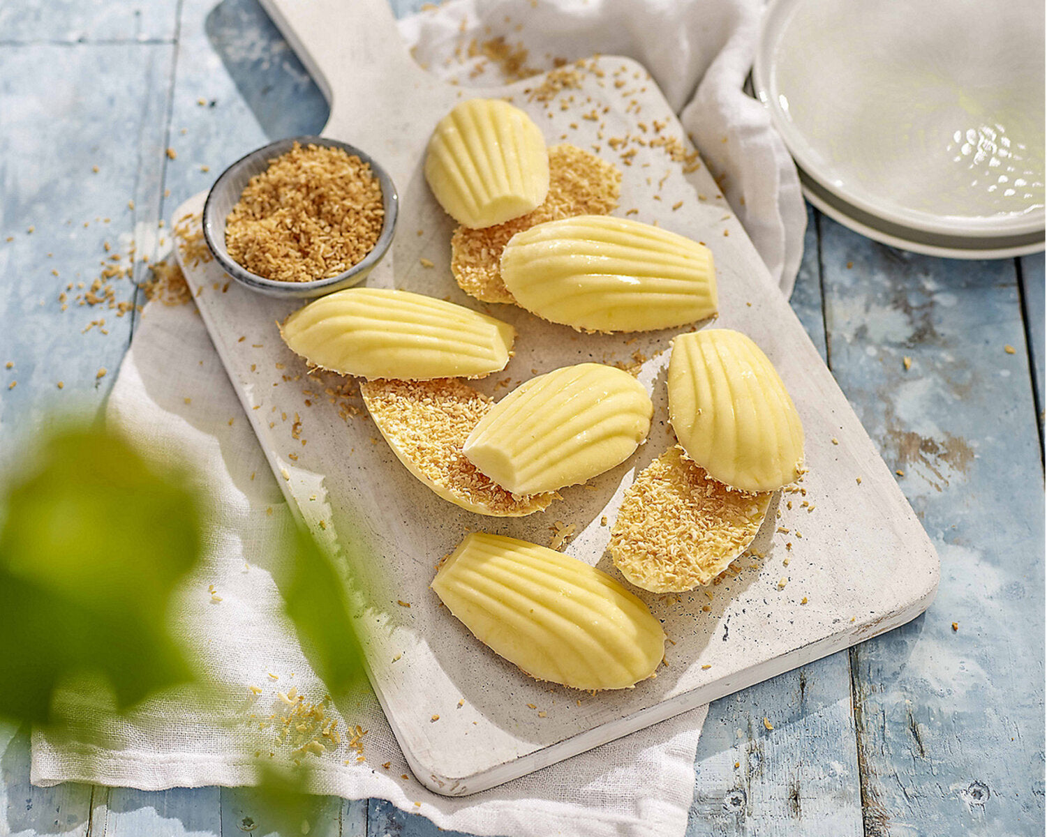 Mango & Coconut Froyo Madeleines
