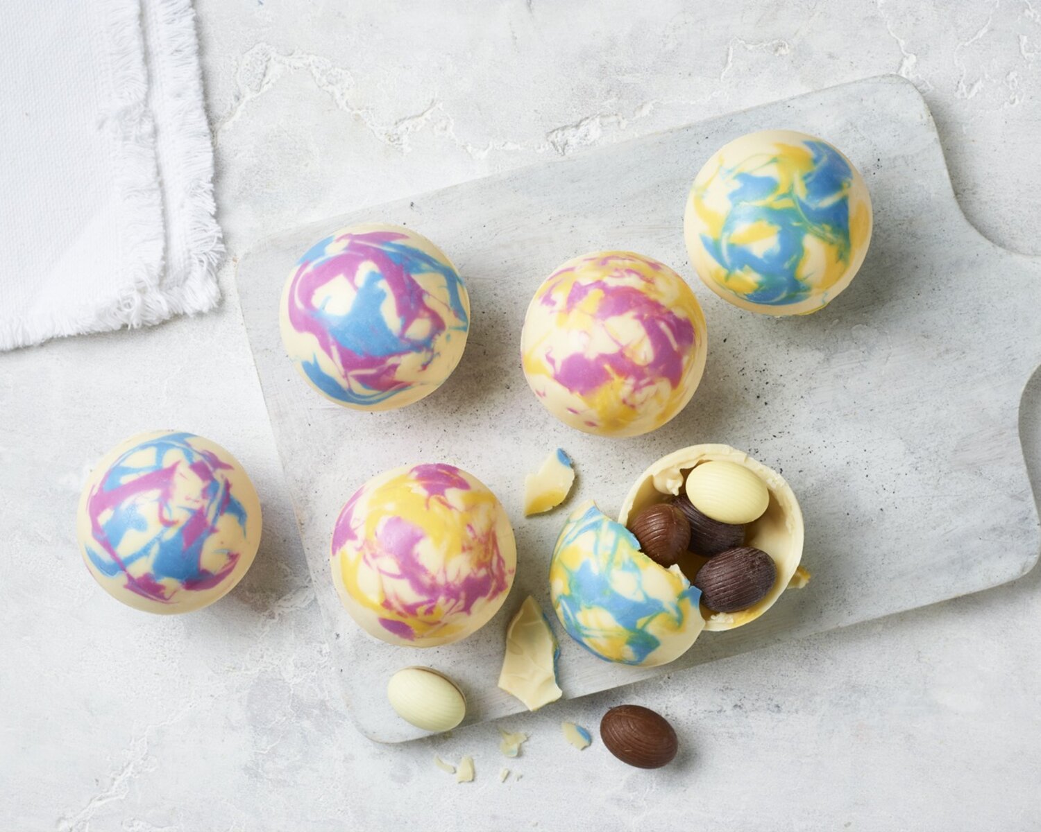 Marbled Chocolate Orbs
