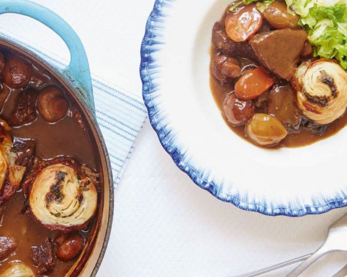 Mary Berry’s Beef and Ale Stew with Horseradish Spiral Dumplings