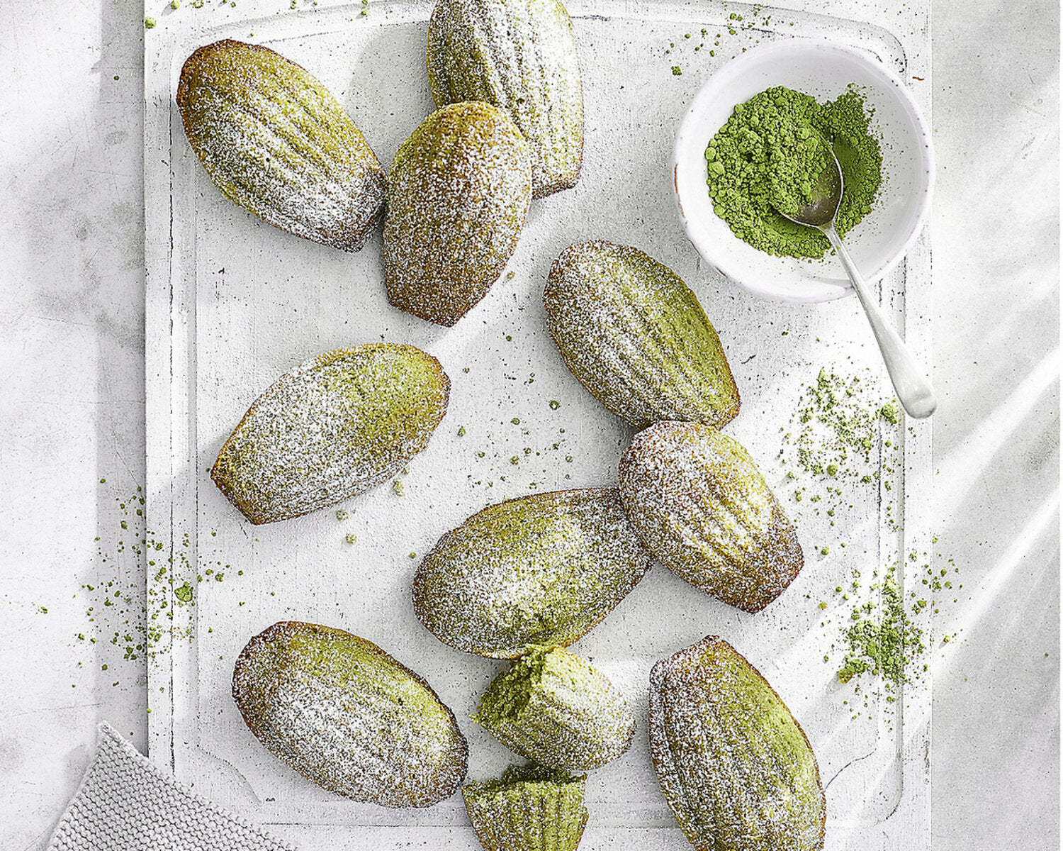 Matcha Madeleines