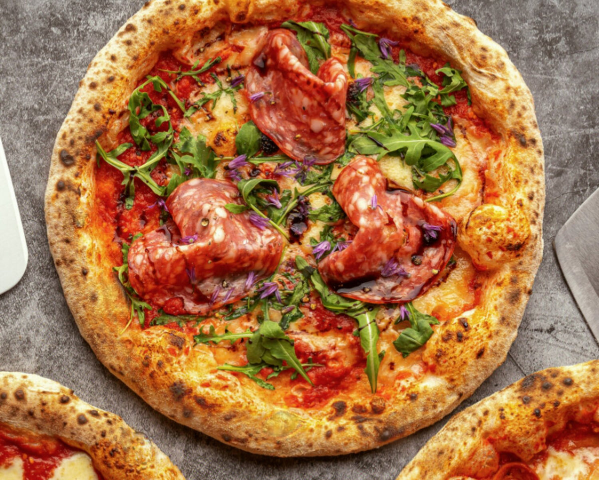 Ooni's Milano Salami and Rocket Pizza