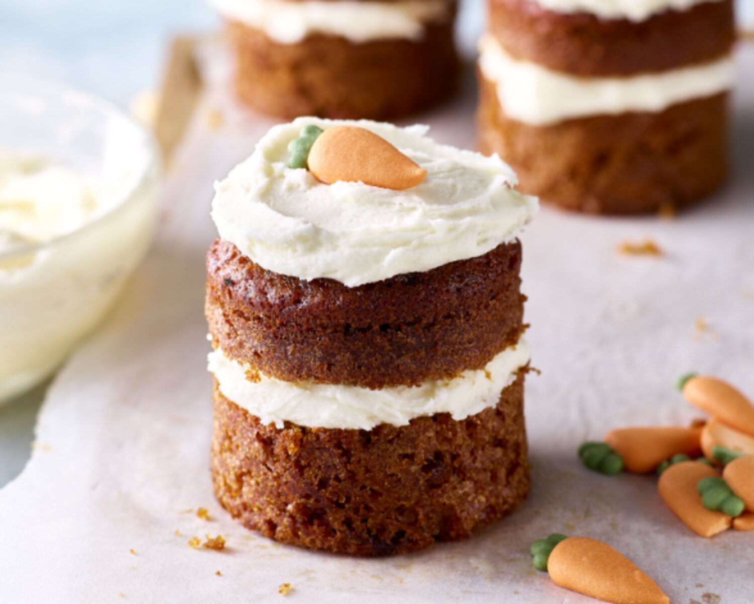 Mini Carrot Sandwich Cakes