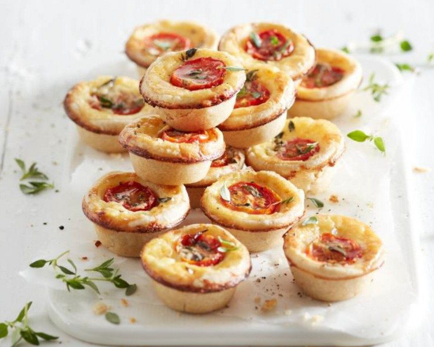 Mini Cheese & Tomato Quiches