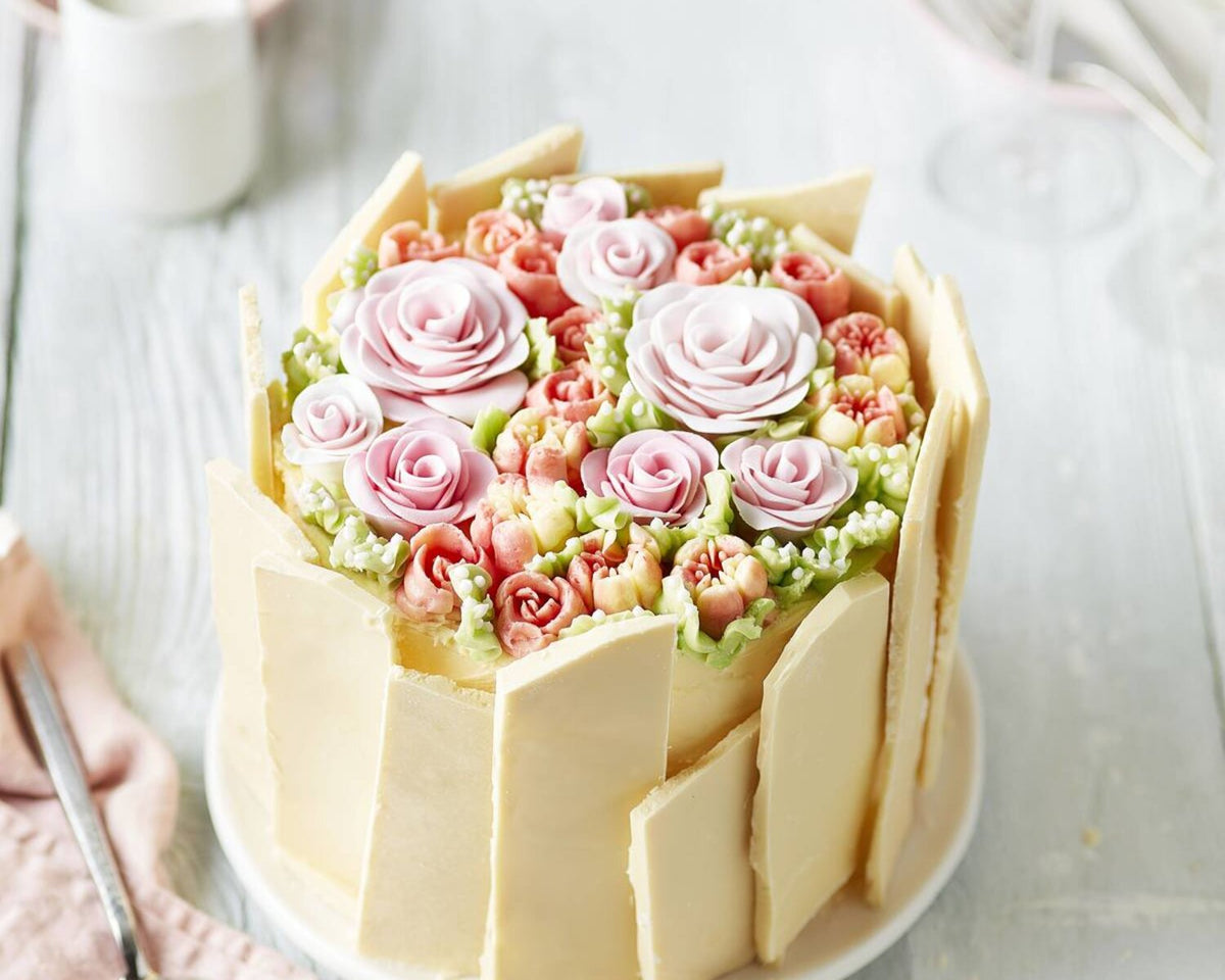 Step-by-Step Mother’s Day Floral Shard Cake