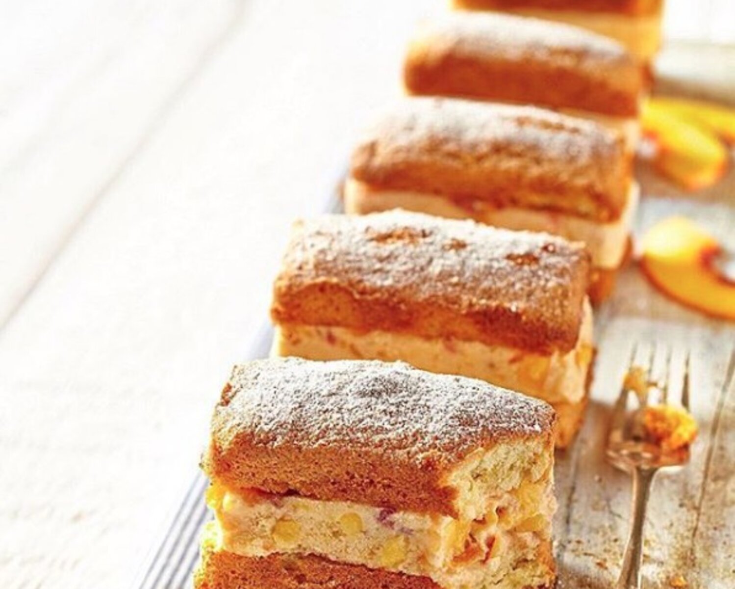 Nectarine Ice Cream Sandwiches
