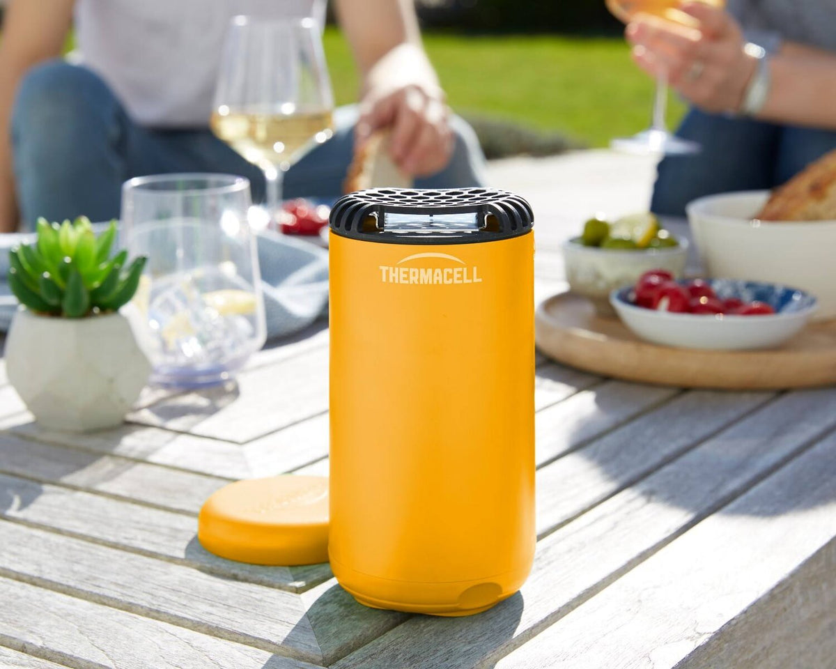Outdoor dining thermacell insect repellent