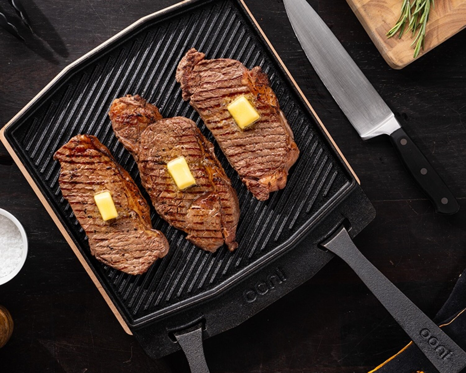 Steak Made With Ooni Pizza Grizzler Pan