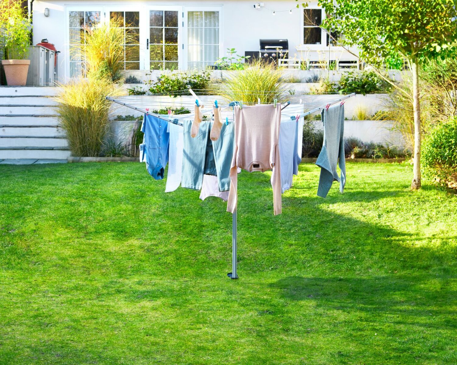 Outdoor Clothes airer with outdoor drying