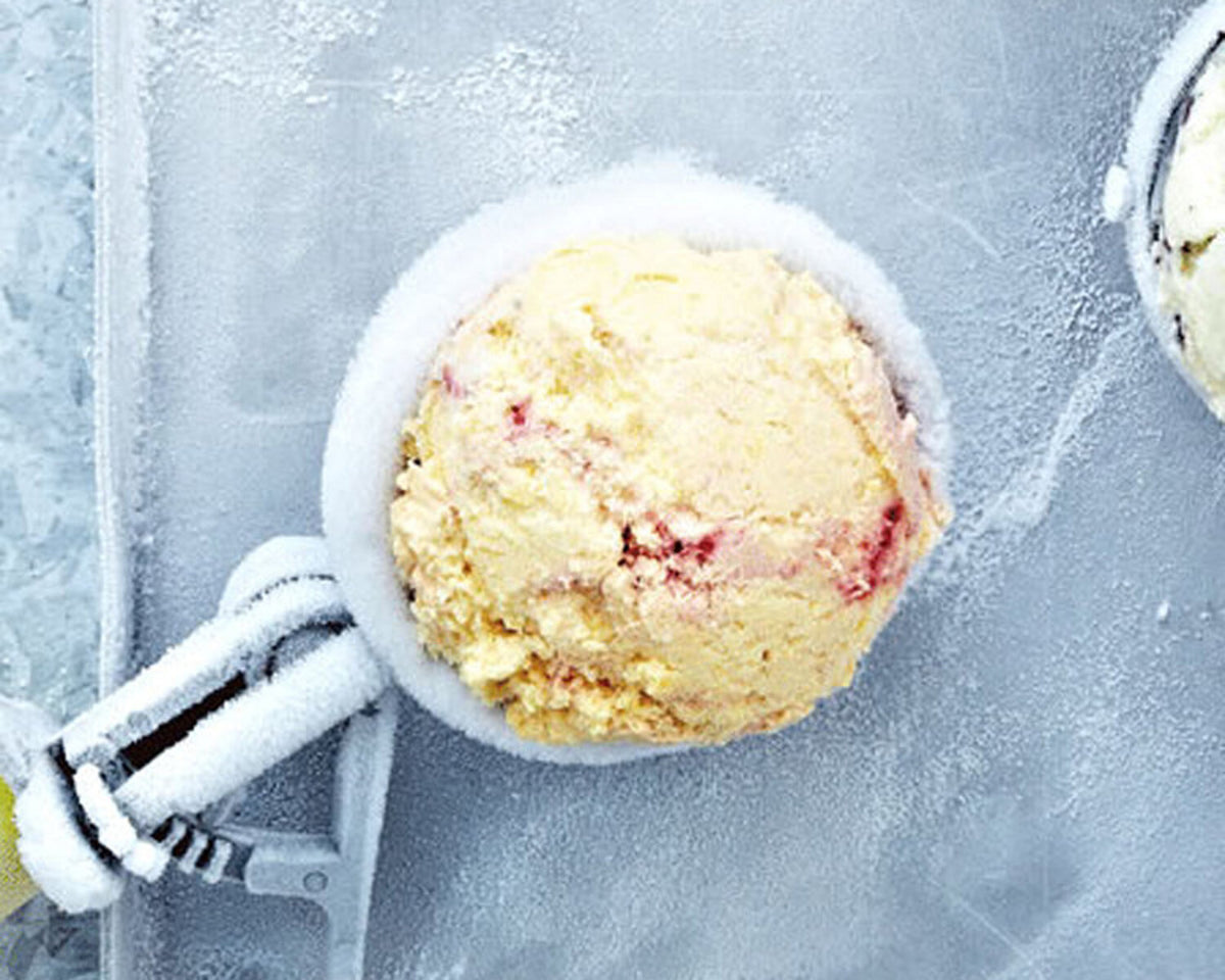 Peach Melba Ice Cream