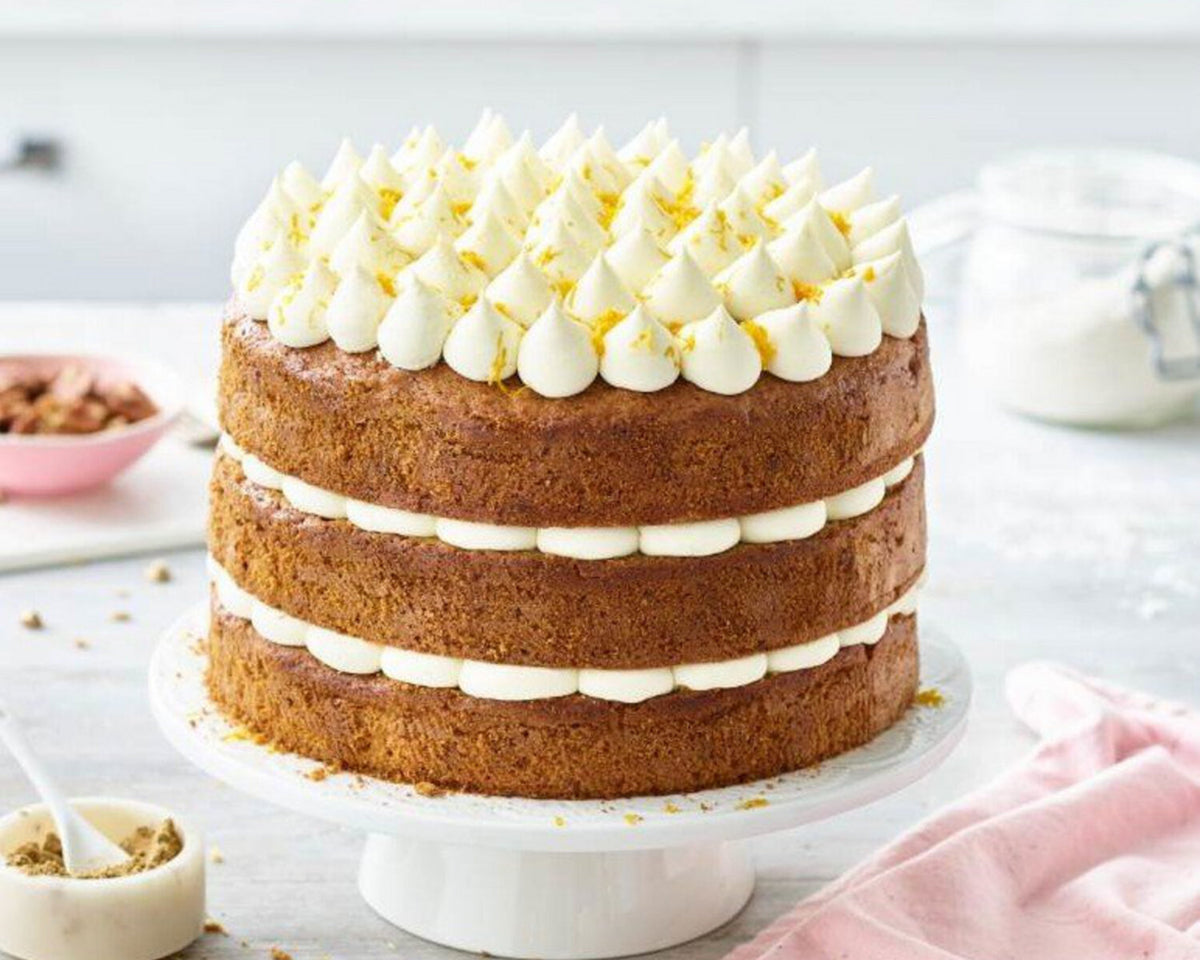Perfectly Piped Carrot Cake