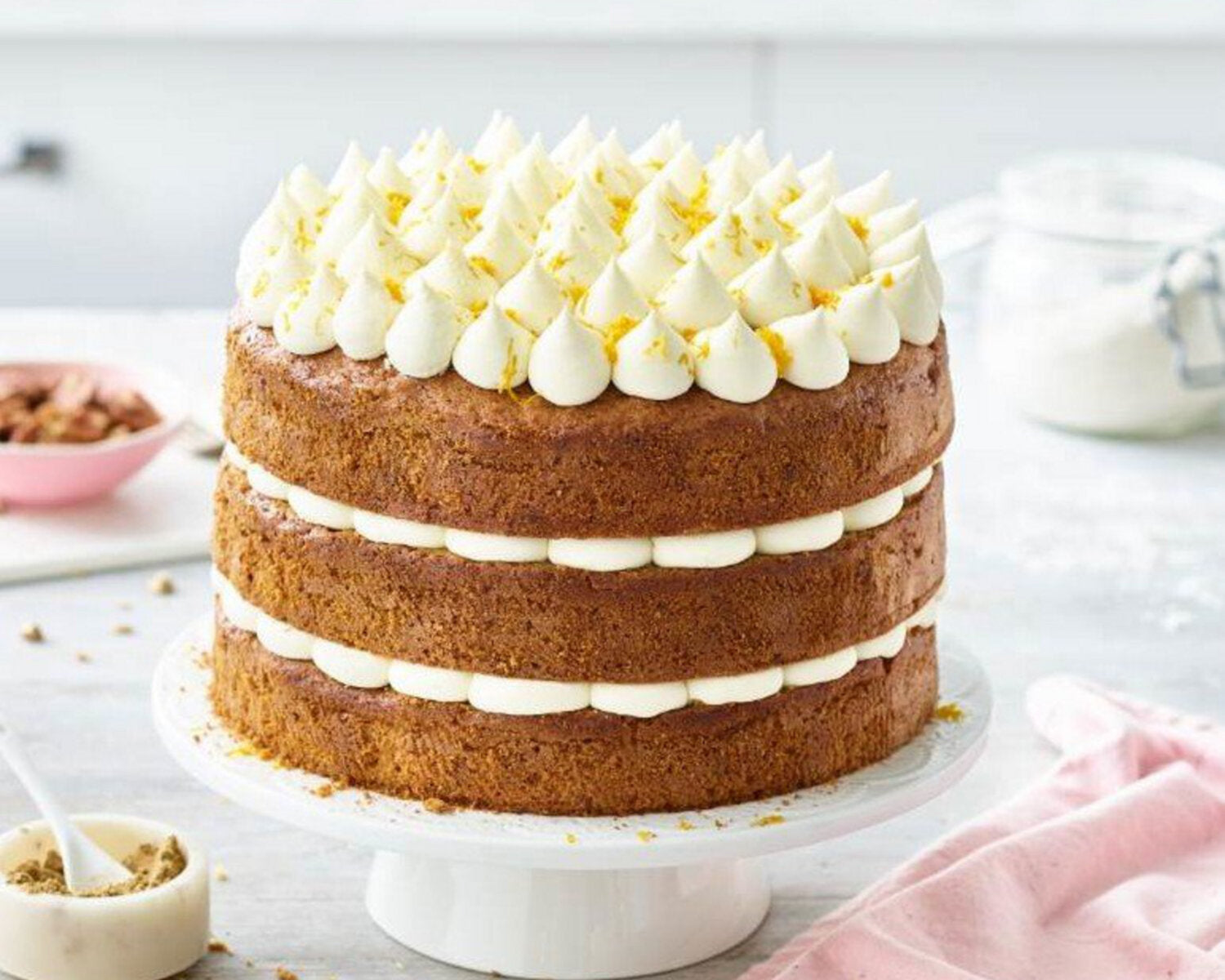 Perfectly Piped Carrot Cake