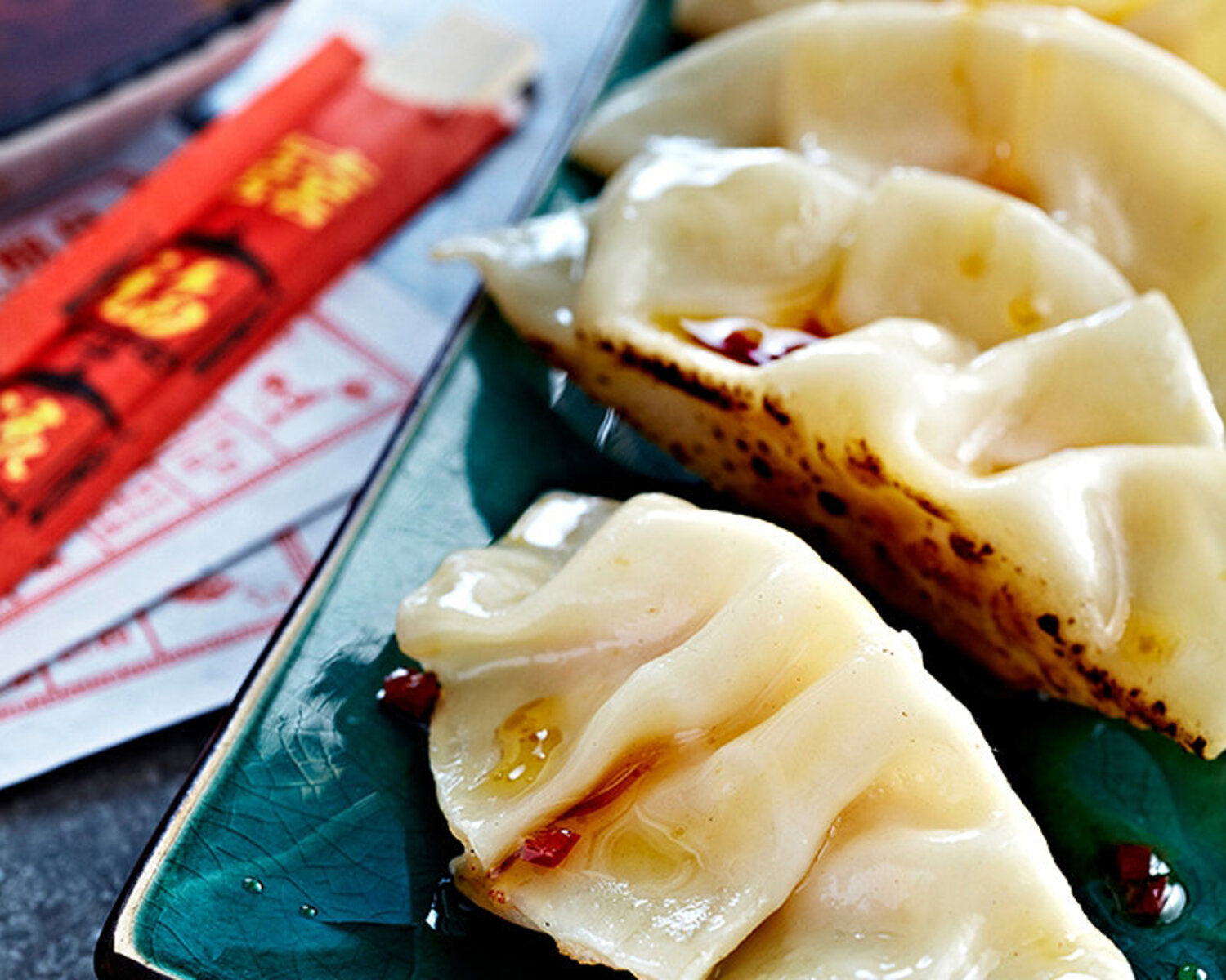Prawn Dim Sum with Chilli Dipping Sauces