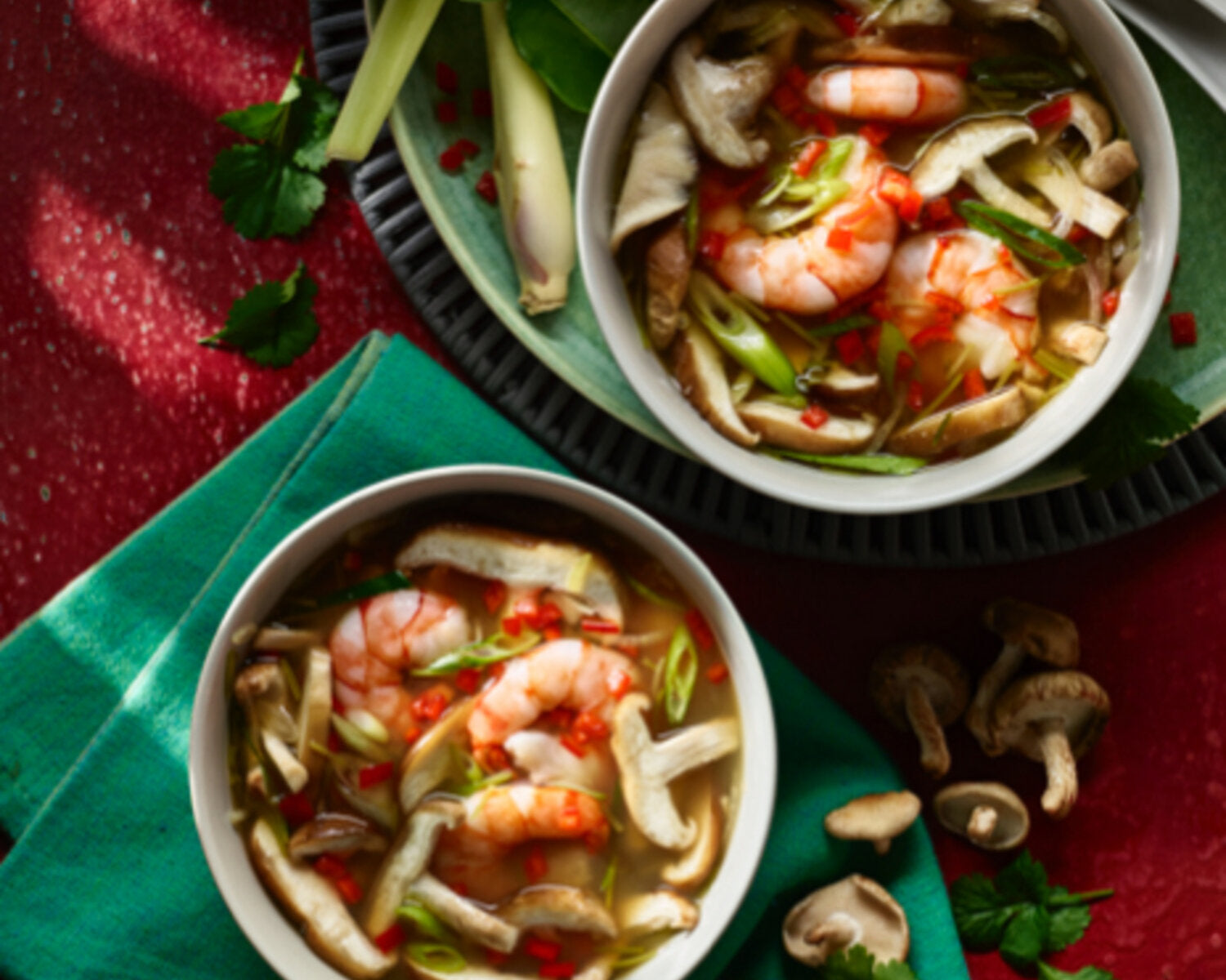 Prue Leith's Hot & Sour Soup with Prawns