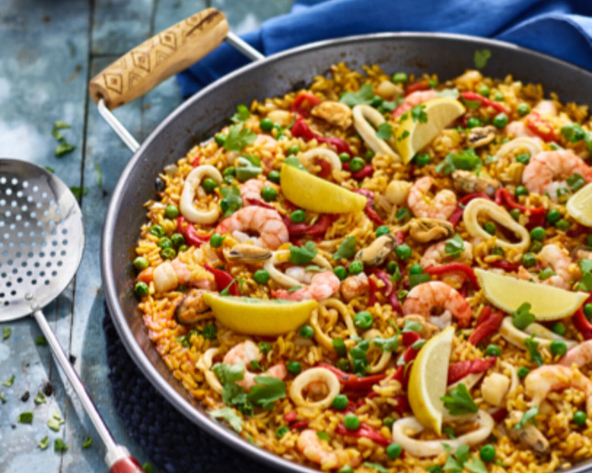 Prue Leith's Classic Paella with Seafood